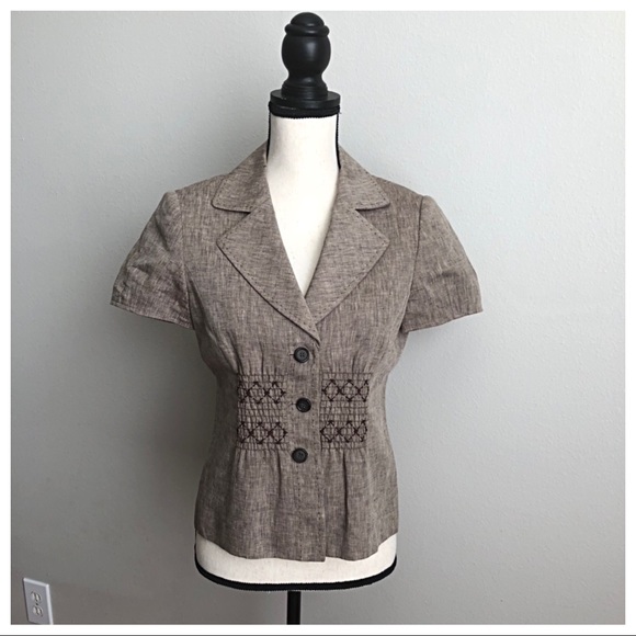 ANTONIO MELANI Jackets & Blazers - ANTONIO MELANIE Shirt Sleeve Jacket / Top Size 4